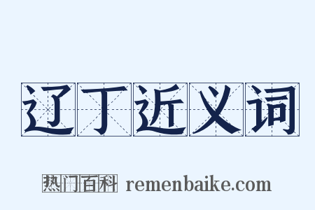 辽丁近义词是什么意思的图片